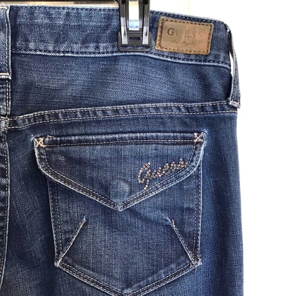 Guess Los Angeles Women's Jeans Size 27 Blue Stretch Starlet Slim Boot Cut - Picture 5 of 16